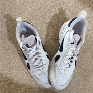 White and Black Athletic Sneakers